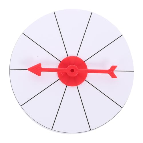 PartyKindom 1 Stück Glücklich Gewinnrad Leeres Preisrad Rad Mit Ständer Karneval Rad Carnivals Regenbogenrad Spielrad Tombola Preisrad Rad Für Hängendes Zugrad Zeigen Weiß Schaum von PartyKindom