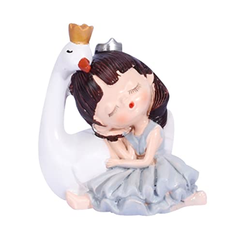 PartyKindom 1 Stück Kuchendekoration Ornamente Schwanenmädchen- Aus Harz Kuchendekor Aus Harz Kuchenskulptur Desktop-ornament Figur Tortendekor Kuchenverzierung von PartyKindom