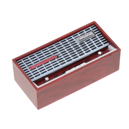PartyKindom 1 Stück Kunststoff Radio Miniaturmöbel Miniatur Phonograph Grammophon Retro Radio Radios Dekorationen Retro Puppenhausmöbel Mini Radioempfänger Modell Abs von PartyKindom