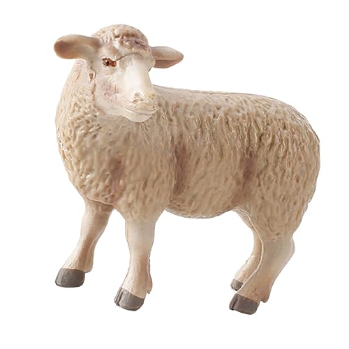 PartyKindom 1 Stück Nachahmung Schaf verzierung Kleinkind ausgestopft Schafskulptur Miniaturen von Schafen Mini-Schaf Modell Schaf Lämmer Miniatur-Schaffiguren Lamm von PartyKindom
