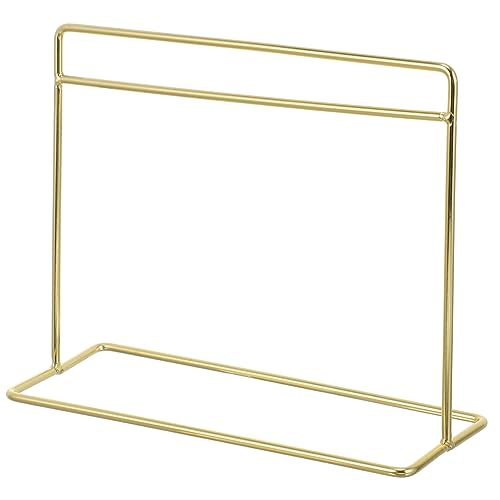 PartyKindom 1 Stück Spielzeugpuppenzubehör Puppenbekleidungsregal Kleiner Puppenstubenständer puppenstubenmöbel Dollhouse Furniture Miniatur-Puppenhauszubehör Dollhouse Möbel Mini Eisen Golden von PartyKindom