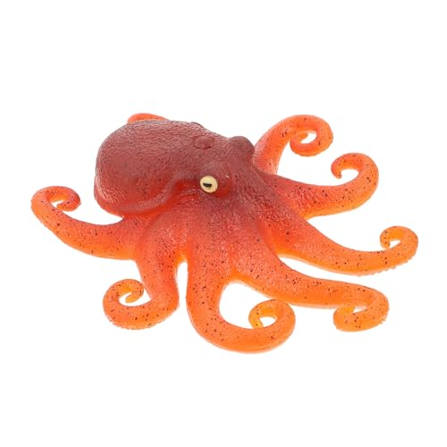 PartyKindom 1 Stück Tintenfischmodell Oktopus Figur Stress -Linderung von Dehnungsspielzeug geschmeidiges Pinch- Süße Simulations-Oktopus-Spielzeuge Squeeze Plastik rot von PartyKindom
