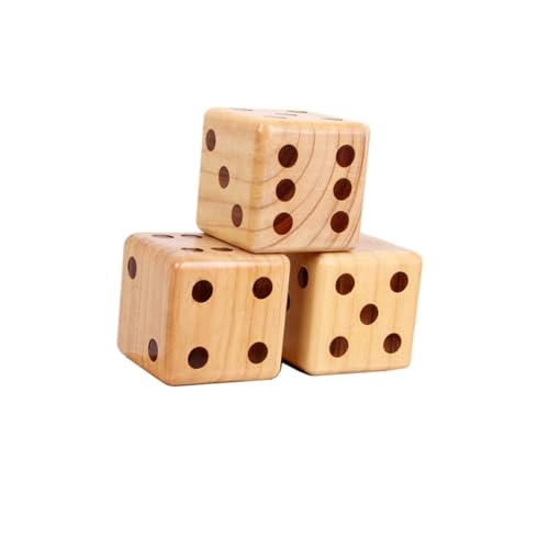 PartyKindom 1 Stück Würfel aus massivem Holz Spiel Würfel Holzwürfel Hölzern PartyKindom 1 Stück Würfel aus massivem Holz Spiel Würfel Holzwürfel Hölzern von PartyKindom