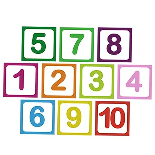 PartyKindom 10 Blatt Selbstklebende Bodenaufkleber rutschfeste Zahlen Spiel Aufkleber für Kinderzimmer Kindergarten und Spielzimmer Material Wasserfest Lernfreundlich PartyKindom 10 Blatt Selbstklebende Bodenaufkleber rutschfeste Zahlen Spiel Aufkleber für Kinderzimmer Kindergarten und Spielzimmer Material Wasserfest Lernfreundlich von PartyKindom
