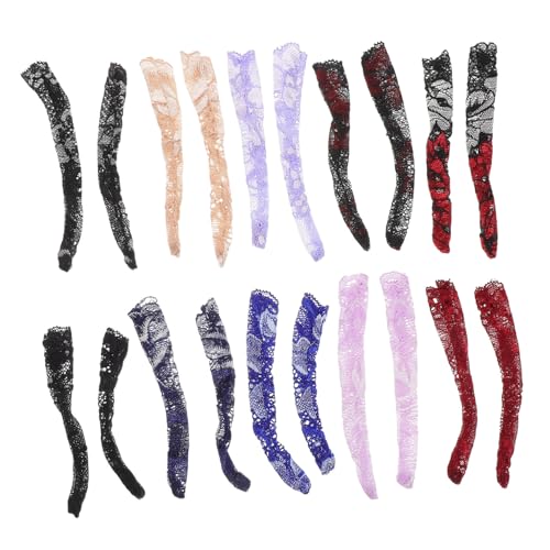 PartyKindom 10 Paare Lange Puppenstrumpfhosen mit Spitzenbesatz für Amerikanische Puppen Weiche Bequeme Doll Accessories Präzise Passform Einfach Wechselbar Mädchen Puppensocken PartyKindom 10 Paare Lange Puppenstrumpfhosen mit Spitzenbesatz für Amerikanische Puppen Weiche Bequeme Doll Accessories Präzise Passform Einfach Wechselbar Mädchen Puppensocken von PartyKindom