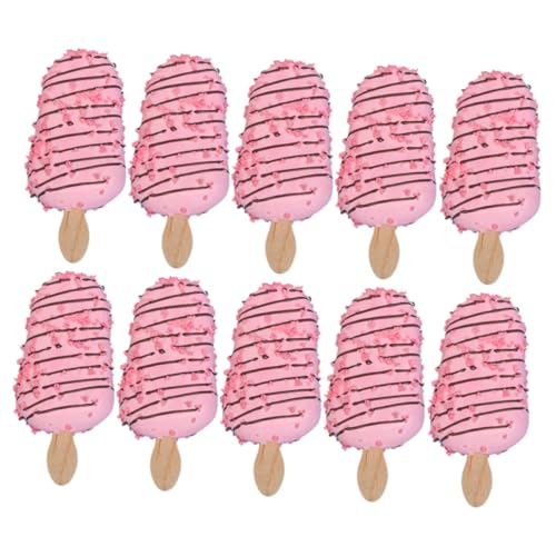 PartyKindom 10 Stck. Teiliges EIS-dekorationsset Realistisch Gestaltete Falsche Eiscreme-Modelle Langlebige Lebensechte Food Props für Fotografie Hochzeit Party und Wohnraumgestaltung Rosa PartyKindom 10 Stck. Teiliges EIS-dekorationsset Realistisch Gestaltete Falsche Eiscreme-Modelle Langlebige Lebensechte Food Props für Fotografie Hochzeit Party und Wohnraumgestaltung Rosa von PartyKindom