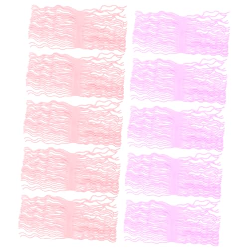 PartyKindom 10 Stück 10 teiliges elastisches Nudel Stressspielzeug aus TPR Druckabbau Spielset in Pink und Violett dehnbar und reißfest geeignet für Erwachsene zur Stressbewältigung Zuhause von PartyKindom