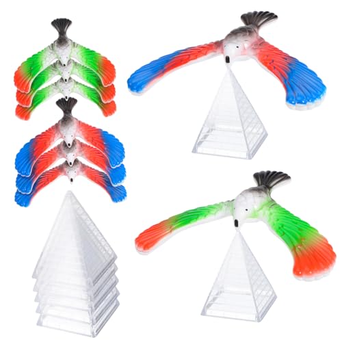 PartyKindom 10 Stück Balance-Vogel- Balancierendes Vogelspielzeug Für Den Finger Adler Balancieren Ausgewogen Vogel Am Finger Balancieren Spielzeuge Plastik Zufällige Farbe von PartyKindom