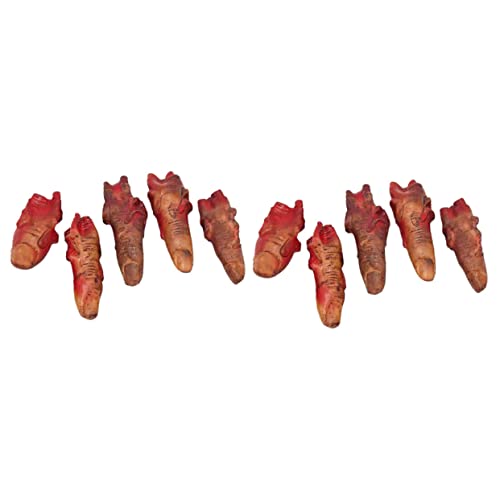 PartyKindom 10 Stück Brachfingerspielzeug Gruseliges Halloween- Finger Halloween Hey Zombie Halloween abgetrennte Finger Horror-Requisite Halloween abgetrennte Hand pp PartyKindom 10 Stück Brachfingerspielzeug Gruseliges Halloween- Finger Halloween Hey Zombie Halloween abgetrennte Finger Horror-Requisite Halloween abgetrennte Hand pp von PartyKindom