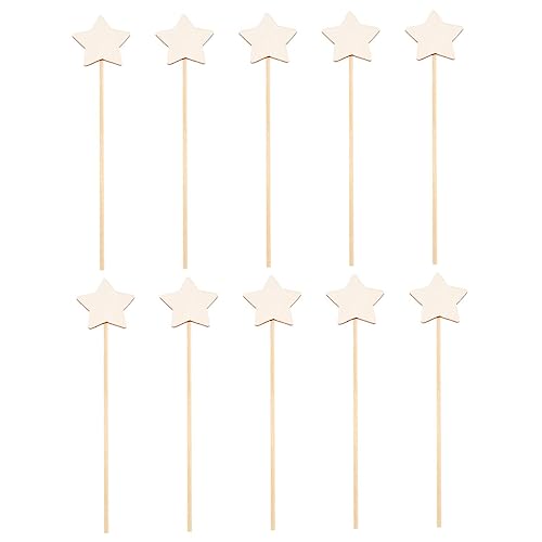 PartyKindom 10 Stück DIY Feenstäbe für Unbemalte Sternform Bastelset für Kreative Feenhandwerke für Partys und Fotografie Fördert die Kreativität und Geschicklichkeit PartyKindom 10 Stück DIY Feenstäbe für Unbemalte Sternform Bastelset für Kreative Feenhandwerke für Partys und Fotografie Fördert die Kreativität und Geschicklichkeit von PartyKindom