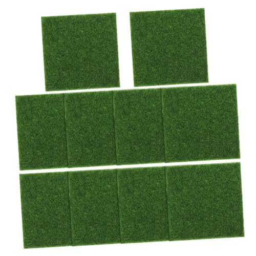 PartyKindom 10 Stück Faux Grün Wanddeko für DIY Projekte Simuliertes Gras für Miniaturgärten und Landschaftsdekorationen Pflegeleicht und Anpassbar von PartyKindom