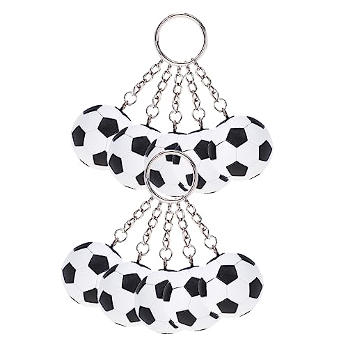 PartyKindom 10 Stück Fußball Schlüsselanhänger Anhänger für Taschen Rucksäcke Kreative Hängedekoration mit Feiner Verarbeitung und Einzigartigem Design PartyKindom 10 Stück Fußball Schlüsselanhänger Anhänger für Taschen Rucksäcke Kreative Hängedekoration mit Feiner Verarbeitung und Einzigartigem Design von PartyKindom