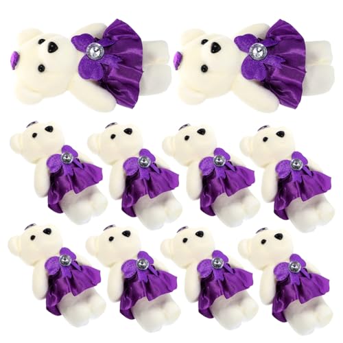 PartyKindom 10 Stück Kuscheltiere aus Plüschbären für Hochzeitsautos Valentinstag und Dekoration Weiche Niedliche Bärenpuppen für Wohnzimmer Schlafzimmer und Blumensträuße PartyKindom 10 Stück Kuscheltiere aus Plüschbären für Hochzeitsautos Valentinstag und Dekoration Weiche Niedliche Bärenpuppen für Wohnzimmer Schlafzimmer und Blumensträuße von PartyKindom