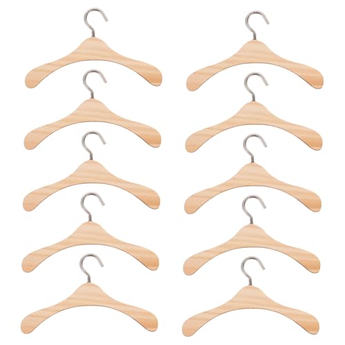 PartyKindom 10 Stück Mini -Holzkleidung Rack Babypuppenbügel Puppenkleidung Puppenschrank Puppenhaus Mädchen Kleiderbügel für Babypuppen Puppen-Kleiderbügel aus Holz Bjd-Puppen Hölzern PartyKindom 10 Stück Mini -Holzkleidung Rack Babypuppenbügel Puppenkleidung Puppenschrank Puppenhaus Mädchen Kleiderbügel für Babypuppen Puppen-Kleiderbügel aus Holz Bjd-Puppen Hölzern von PartyKindom