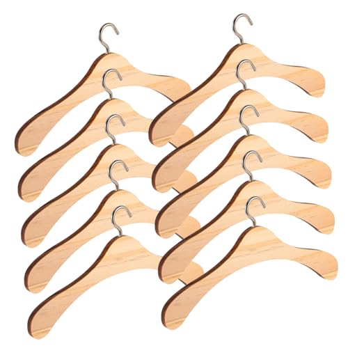PartyKindom 10 Stück Mini -Holzkleidung Rack Kleidungsstück Puppe holzig Miniaturkleiderbügel bjd Aufhänger Mini-Kleiderbügel Bambus PartyKindom 10 Stück Mini -Holzkleidung Rack Kleidungsstück Puppe holzig Miniaturkleiderbügel bjd Aufhänger Mini-Kleiderbügel Bambus von PartyKindom