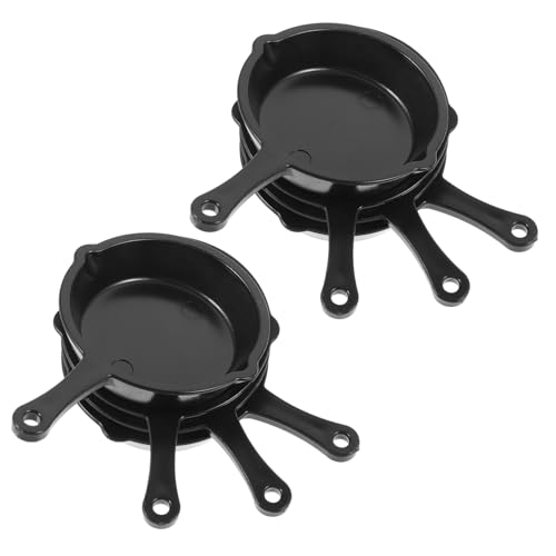 PartyKindom 10 Stück Minipfanne Mini-pfanne Miniatur Klein Kochgeschirr Für Puppenstuben Kochen Mini-küchenhelfer Winzig Spielzeugbratpfanne Puppenhaus-küche Mini -kochgeschirr Plastik Schwarz PartyKindom 10 Stück Minipfanne Mini-pfanne Miniatur Klein Kochgeschirr Für Puppenstuben Kochen Mini-küchenhelfer Winzig Spielzeugbratpfanne Puppenhaus-küche Mini -kochgeschirr Plastik Schwarz von PartyKindom