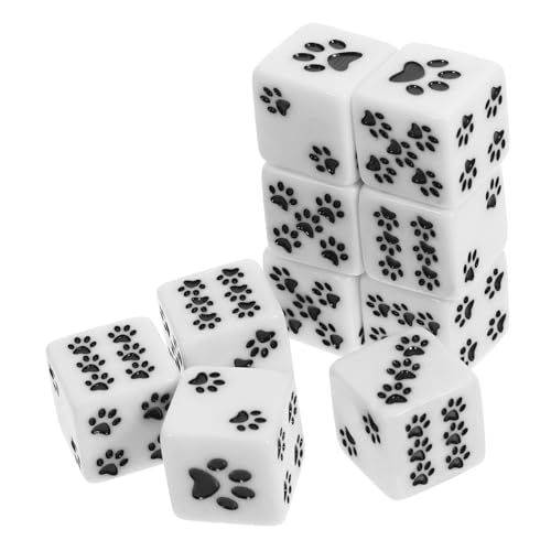 PartyKindom 10 Stück Teiliges Cartoon Bärenpfoten Würfel Sechsseitige Spielwürfel für Tischspiele Partys und Unterricht Wiederverwendbare Harzwürfel für Gesellige Anlässe PartyKindom 10 Stück Teiliges Cartoon Bärenpfoten Würfel Sechsseitige Spielwürfel für Tischspiele Partys und Unterricht Wiederverwendbare Harzwürfel für Gesellige Anlässe von PartyKindom