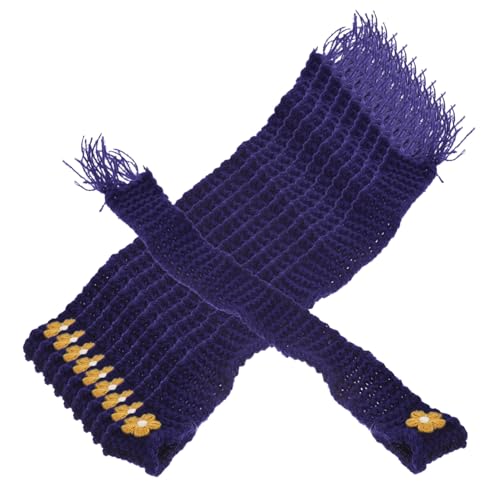 PartyKindom 10 Stück Teiliges Dekorativer Verstellbarer Mini Strickschals aus Weicher Baumwolle Vielseitiges DIY Zubehör für Puppen Bastelprojekte Mini Hausdekoration und Partygeschenke von PartyKindom