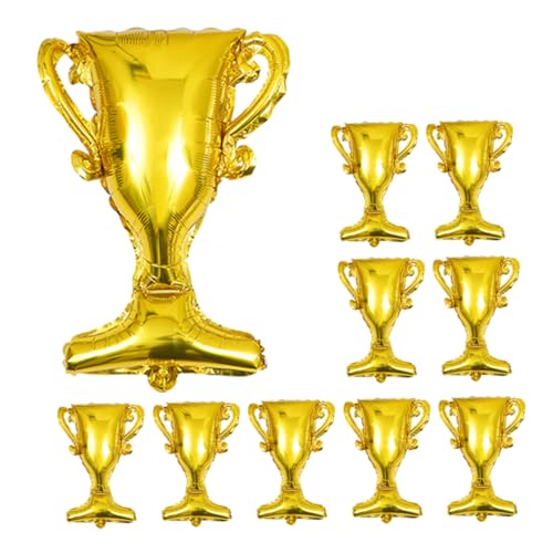 PartyKindom 10 Stück Teiliges Folien Trophäenballon in Gold Wiederverwendbare Abschlussfeier Dekoration Einfache Befüllung als Party und Fotohintergrund für Graduation Feiern PartyKindom 10 Stück Teiliges Folien Trophäenballon in Gold Wiederverwendbare Abschlussfeier Dekoration Einfache Befüllung als Party und Fotohintergrund für Graduation Feiern von PartyKindom