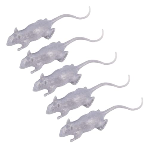 PartyKindom 10 Stück Teiliges Halloween Plastik Mäuse Simulation Tricky Toy Realistisch Aussehende Dekoration für Halloween Party Streiche und Gruselspaß von PartyKindom