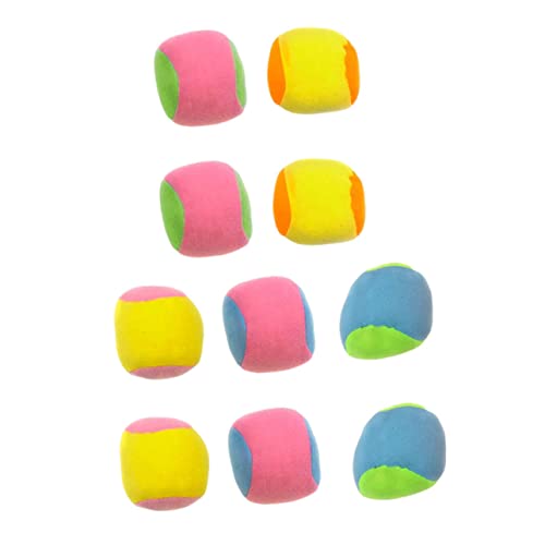 PartyKindom 10 Stück Teiliges Klettballspielzeug für Erwachsene Interaktives Outdoor Wurfspiel mit Bunten Sicheren und Langlebigen Materialien für Familienaktivitäten und Spaß Zufällige Farbe von PartyKindom