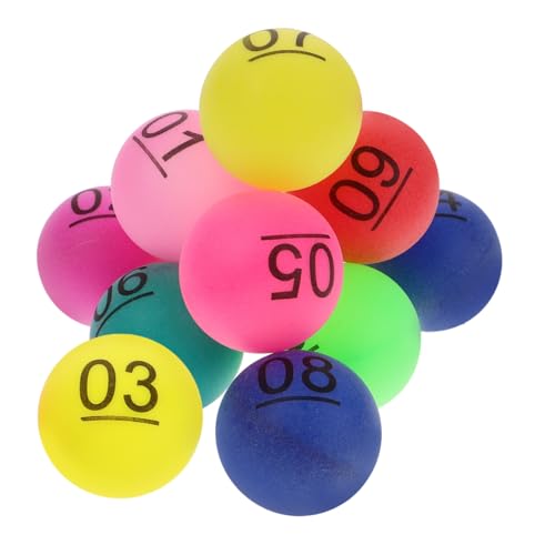 PartyKindom 10 Stück Zahlenball farbig Tombola-Kugelnummern Zeichnung Bingo-Zahlenkugeln kleine nummerierte Kugeln Spiel Bälle rufen Bälle für die Party pflücken nummerierte Lottokugeln pp PartyKindom 10 Stück Zahlenball farbig Tombola-Kugelnummern Zeichnung Bingo-Zahlenkugeln kleine nummerierte Kugeln Spiel Bälle rufen Bälle für die Party pflücken nummerierte Lottokugeln pp von PartyKindom