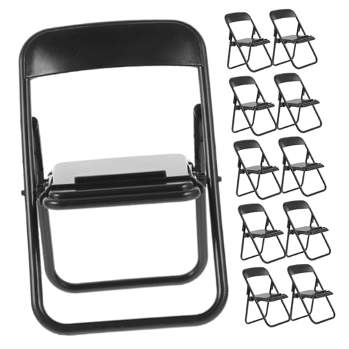 PartyKindom 10 Stück handyhalter Mini-Stuhl-Telefonhalter Handy-Stuhl Telefonstuhl klein Klammer Party Mini-Klappstuhl- faltbares Stuhlspielzeug Ministühle für Puppenhaus Abs Schwarz PartyKindom 10 Stück handyhalter Mini-Stuhl-Telefonhalter Handy-Stuhl Telefonstuhl klein Klammer Party Mini-Klappstuhl- faltbares Stuhlspielzeug Ministühle für Puppenhaus Abs Schwarz von PartyKindom