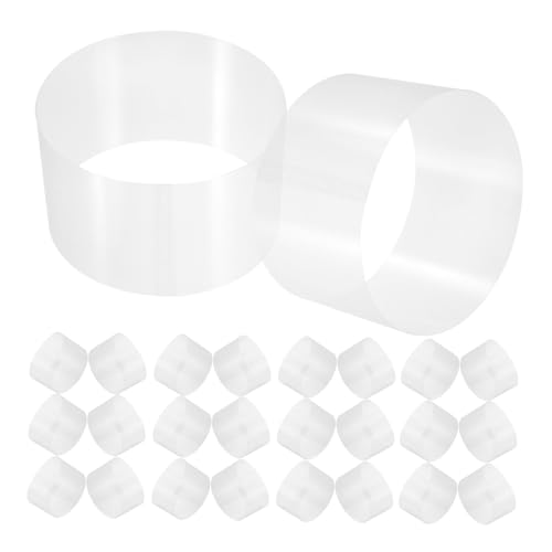 PartyKindom 100 Blatt Klare Selbstklebende Tortenfolie Dicke Mousse Kuchen Verpackung Transparente Back Deko DIY Cake Collar für Schokoladen und Geburtstagskuchen von PartyKindom