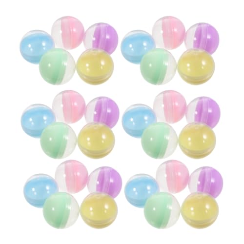 PartyKindom 100 Stück Befüllbare Kunststoffkugeln Pastellfarben Halbdurchsichtige Kapseln für Kaugummiautomaten Spielzeugpreise und Bastelprojekte pro Farbe PartyKindom 100 Stück Befüllbare Kunststoffkugeln Pastellfarben Halbdurchsichtige Kapseln für Kaugummiautomaten Spielzeugpreise und Bastelprojekte pro Farbe von PartyKindom