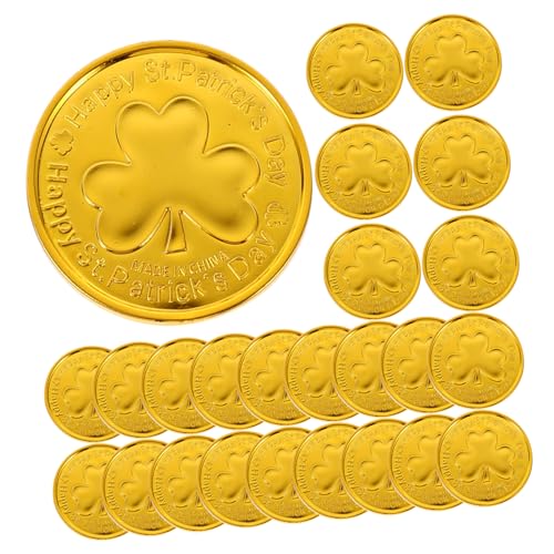PartyKindom 100 Stück Dreiblattklee Goldmünzenspielzeug Heilige Kleeblatt Party Bulk Party Gefälligkeiten Partyversorgung Party Bag Füllstoffe Parteibevorzugung Plastik Golden PartyKindom 100 Stück Dreiblattklee Goldmünzenspielzeug Heilige Kleeblatt Party Bulk Party Gefälligkeiten Partyversorgung Party Bag Füllstoffe Parteibevorzugung Plastik Golden von PartyKindom