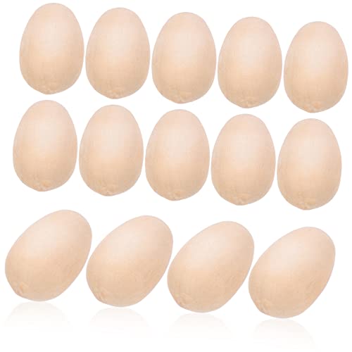 PartyKindom 100 Stück Eierimitationen Aus Holz Für Erwachsene Fälschung Zeichen Gesprenkelt Kind Party Dekoration Bunt Eier Gefüllt Basteln Schmücken Form Groß Hohl Miniatur Hölzern von PartyKindom