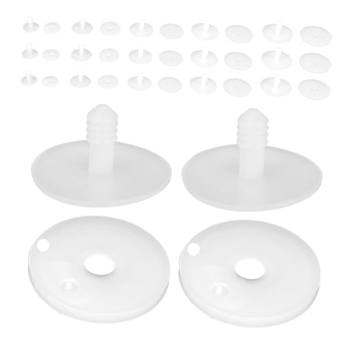 PartyKindom 100 Stück Flexible Kugelgelenk Puppen Gelenke Kunststoff Bewegliche Skelettverbinder für DIY Plüschbären und Puppen Zubehör Vielseitig für Bastelprojekte von PartyKindom