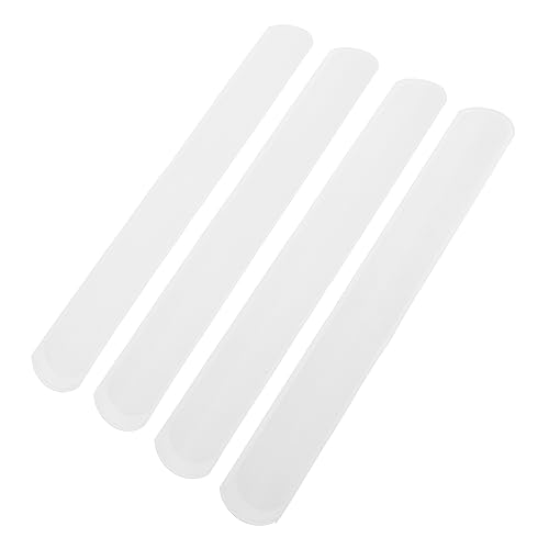 PartyKindom 100 Stück Graffiti-Schnappkreis Handgelenkband schnappen Slap-Bands Schlagband Fidgets für das Klassenzimmer Schlagarmbänder für die Party armband zum bemalen slap bands PVC Weiß von PartyKindom