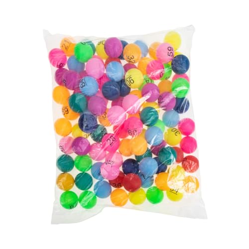 PartyKindom 100 Stück Nummerierte Lotteriebälle aus Hochwertigem Kunststoff Farbige Zahlenkugeln für Party Tombola Gewinnspiele Heim und Clubunterhaltung Langlebige Spielrequisiten PartyKindom 100 Stück Nummerierte Lotteriebälle aus Hochwertigem Kunststoff Farbige Zahlenkugeln für Party Tombola Gewinnspiele Heim und Clubunterhaltung Langlebige Spielrequisiten von PartyKindom