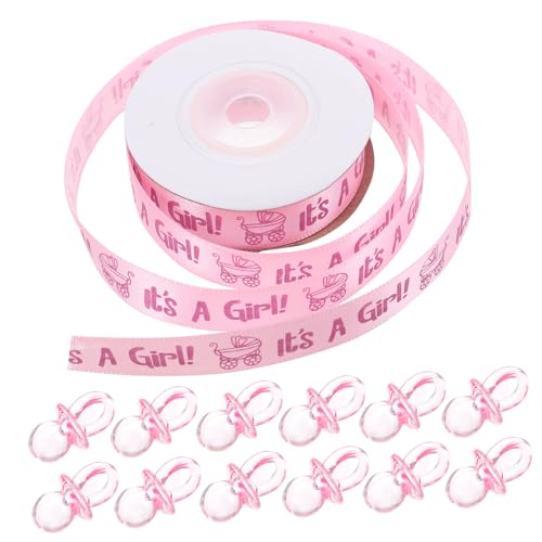 PartyKindom 100Stücke Babyparty Mini mit Pinkem Satinband Deko für Babyparty und Sorgt für Spaß und Festliche Kompakt und Leicht PartyKindom 100Stücke Babyparty Mini mit Pinkem Satinband Deko für Babyparty und Sorgt für Spaß und Festliche Kompakt und Leicht von PartyKindom