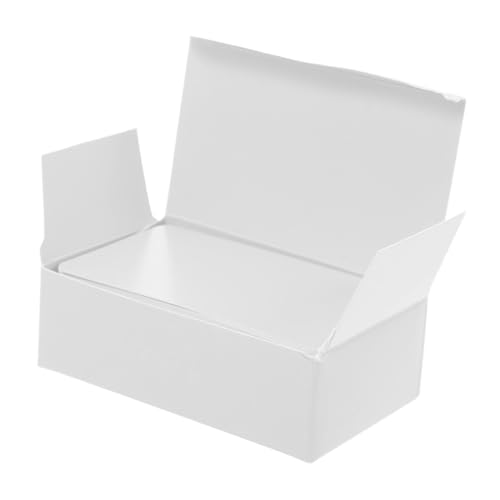 PartyKindom 100st Englisch-lernkarten Mini-notizkarten Karteikarten Leere Notizkarten Namenskarten Leere Sammelkarten Lernkarten Leer Leere Karten Mit Runden Ecken Leere Lernkarten Weiß Papier von PartyKindom