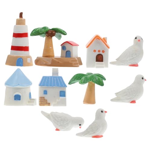 PartyKindom 10Stücke Mini Strand Dekorationen für DIY Mikrolandschaften Vielfältige Mini Haus Ornamente im Strandstil für Puppenhäuser und Kreative Tischdekoration PartyKindom 10Stücke Mini Strand Dekorationen für DIY Mikrolandschaften Vielfältige Mini Haus Ornamente im Strandstil für Puppenhäuser und Kreative Tischdekoration von PartyKindom