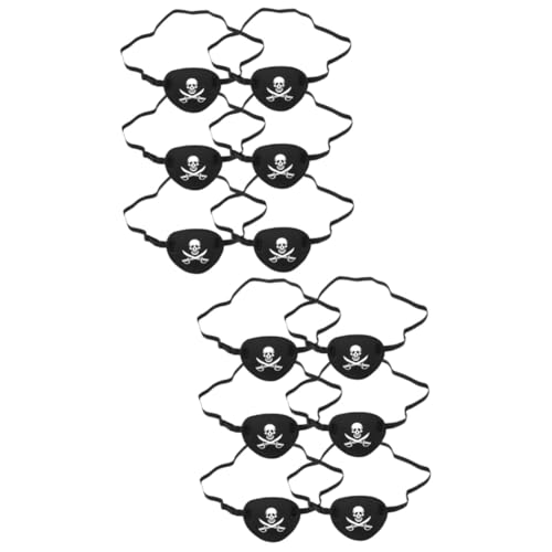 PartyKindom 12 Stk Amblyopie-Augenmaske Piraten-Augenmaske Strabismus-Augenklappe eine für Kinder Kleider faule Augenmaske einzelne Augenmaske monokular Hut Spielzeug Kleidung 3d von PartyKindom
