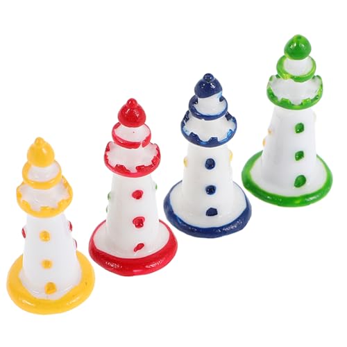 PartyKindom 12stücke Mini Leuchtturm Figuren Aus Langlebigem Harz Für Mikrolandschaften Und Aquarien Nautische Dekoration Für Fischbecken Und Desktop-displays Einfache Installation Und von PartyKindom