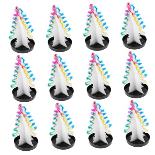 PartyKindom 12 Stück Teiliges DIY Wissenschaftsspielzeug Kristallwachsender Weihnachtsbaum Lernset Sicher und Einfach für Weihnachten Lernspielzeug von PartyKindom
