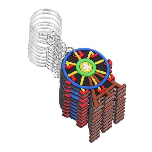 PartyKindom 12 Stück Teiliges Karneval Schlüsselanhänger mit Niedlichen Riesenrad Anhängern Bunte Taschenanhänger Robust und Modisch als Kinderparty und Dekoration PartyKindom 12 Stück Teiliges Karneval Schlüsselanhänger mit Niedlichen Riesenrad Anhängern Bunte Taschenanhänger Robust und Modisch als Kinderparty und Dekoration von PartyKindom