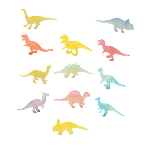 PartyKindom 12 Stück Teiliges Leuchtendes Dinosaurier Modellset für Lustige Dinosaurier Spielzeuge Verschiedenen Designs für Partys und Kreatives PartyKindom 12 Stück Teiliges Leuchtendes Dinosaurier Modellset für Lustige Dinosaurier Spielzeuge Verschiedenen Designs für Partys und Kreatives von PartyKindom