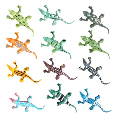 PartyKindom 12 Stück Teiliges Set Realistische Miniatur Krokodile Simulation für Dekoration und Bildungszweck für Spielzimmer und Kinderzimmer von PartyKindom