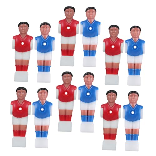 PartyKindom 12 Stück Tischfußball-puppenspieler Tischkicker Ersatz Tischfußball-fußball-Mann-typ Tischfußballspieler-ersatz Tischfußballspieltisch Foosball -tischzubehör Abs von PartyKindom