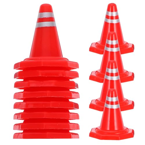 PartyKindom 12 Stück Verkehrszeichenmodell Miniaturverkehr Fahren -Partydekorationen WARNEN mit Nummer reflektierend Leitkegel Straßenkegelschilder selber Machen Plastik rot PartyKindom 12 Stück Verkehrszeichenmodell Miniaturverkehr Fahren -Partydekorationen WARNEN mit Nummer reflektierend Leitkegel Straßenkegelschilder selber Machen Plastik rot von PartyKindom