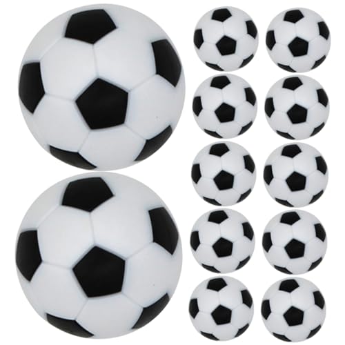 PartyKindom Tischfußballbälle 12 Stück Kleiner Tischfußball Zubehör für Standard Fußballtische Bruchfeste Langlebige Tischfußball Ersatzteile von PartyKindom