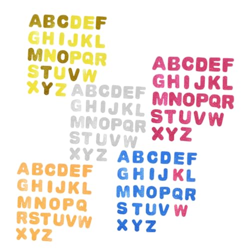 PartyKindom 130 Stück Selbstklebende Buchstaben Aufkleber Bunte Glitzer Ecken aus Eva für DIY Bastelarbeiten Kinderzimmer Deko Scrapbooking und PartyKindom 130 Stück Selbstklebende Buchstaben Aufkleber Bunte Glitzer Ecken aus Eva für DIY Bastelarbeiten Kinderzimmer Deko Scrapbooking und von PartyKindom