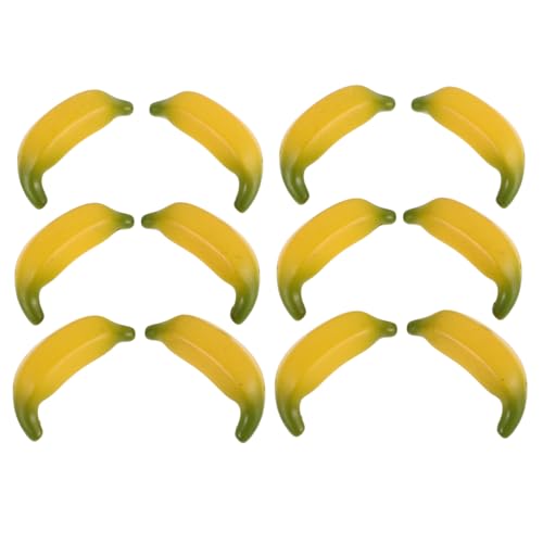 PartyKindom 15 Stück Teiliges Künstliche Mini Bananen Realistische Dekoration für Küche Garten und Dollhouse für DIY Projekte und Kreative Gestaltung für Altersgruppen von PartyKindom