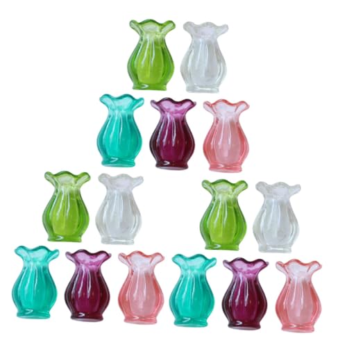 PartyKindom 15 Stück Teiliges Mini Blumentopf für Puppenhaus Filigrane Miniatur Vasen für Bastelblumen Kleine Pflanzgefäße für Mikrolandschaften Dekorative Tisch Regalaccessoires PartyKindom 15 Stück Teiliges Mini Blumentopf für Puppenhaus Filigrane Miniatur Vasen für Bastelblumen Kleine Pflanzgefäße für Mikrolandschaften Dekorative Tisch Regalaccessoires von PartyKindom