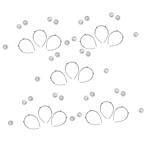 PartyKindom 15 Stück Teiliges Silbernes Haarreif Glänzenden Antennen und Federnden Kugeln Glitzernder Kopfschmuck für Frauen Dynamisches Party accessoire für Halloween und Festliche Kostüme PartyKindom 15 Stück Teiliges Silbernes Haarreif Glänzenden Antennen und Federnden Kugeln Glitzernder Kopfschmuck für Frauen Dynamisches Party accessoire für Halloween und Festliche Kostüme von PartyKindom